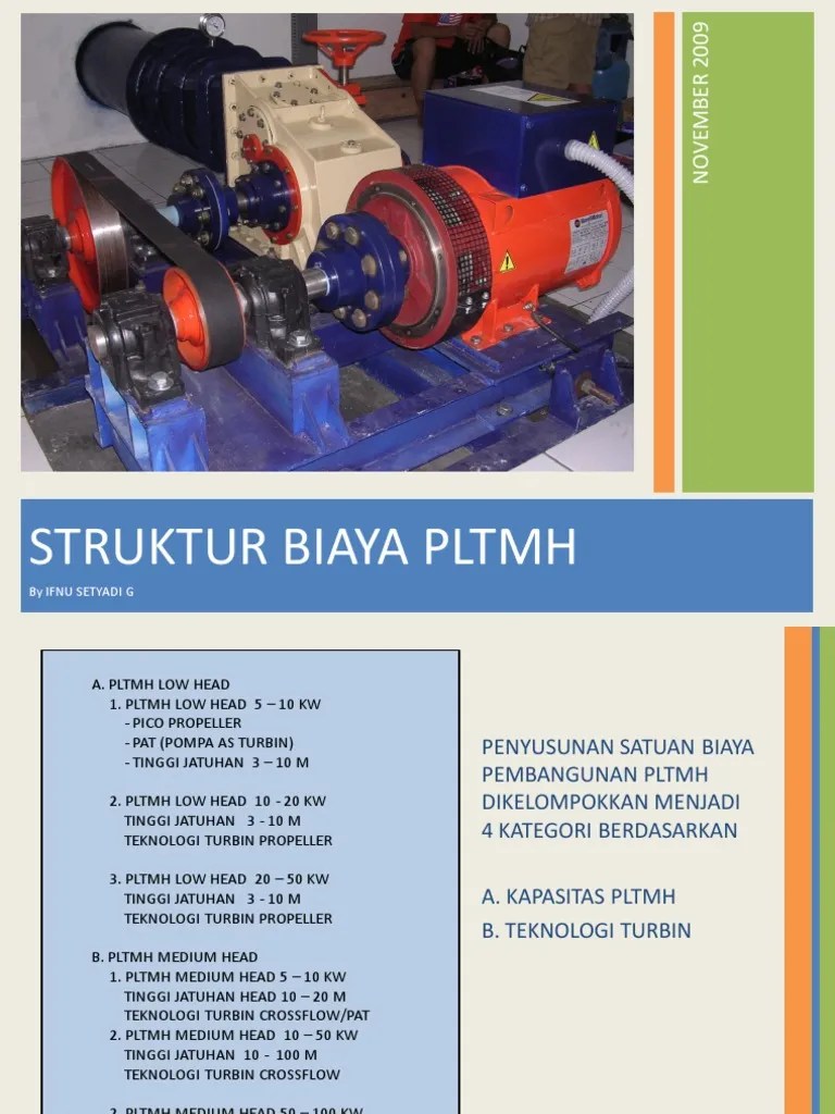 Satuan Biaya PLTMH Mikrohidro | PDF