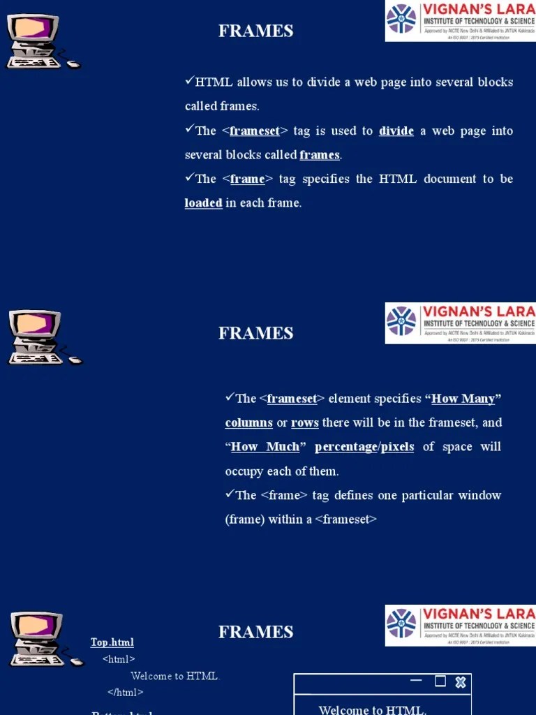 A Comprehensive Guide to Creating Nested Framesets in HTML PDF Html