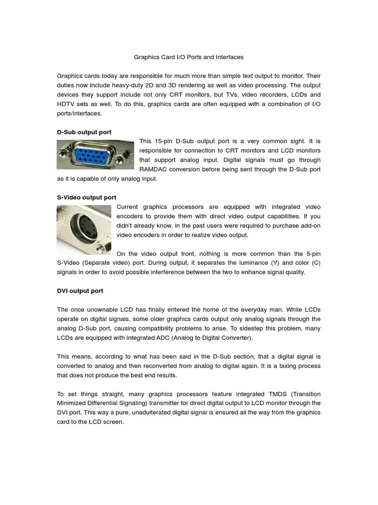Graphics Card Interfaces Download Free PDF