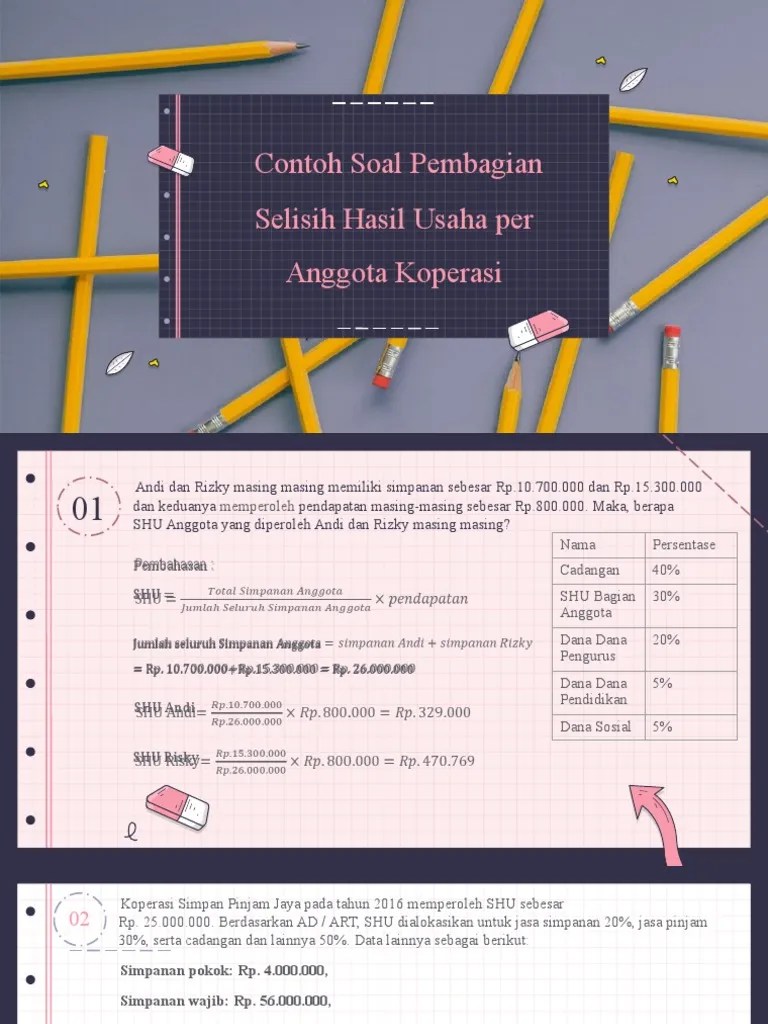 Pembagian SHU per Anggota | PDF