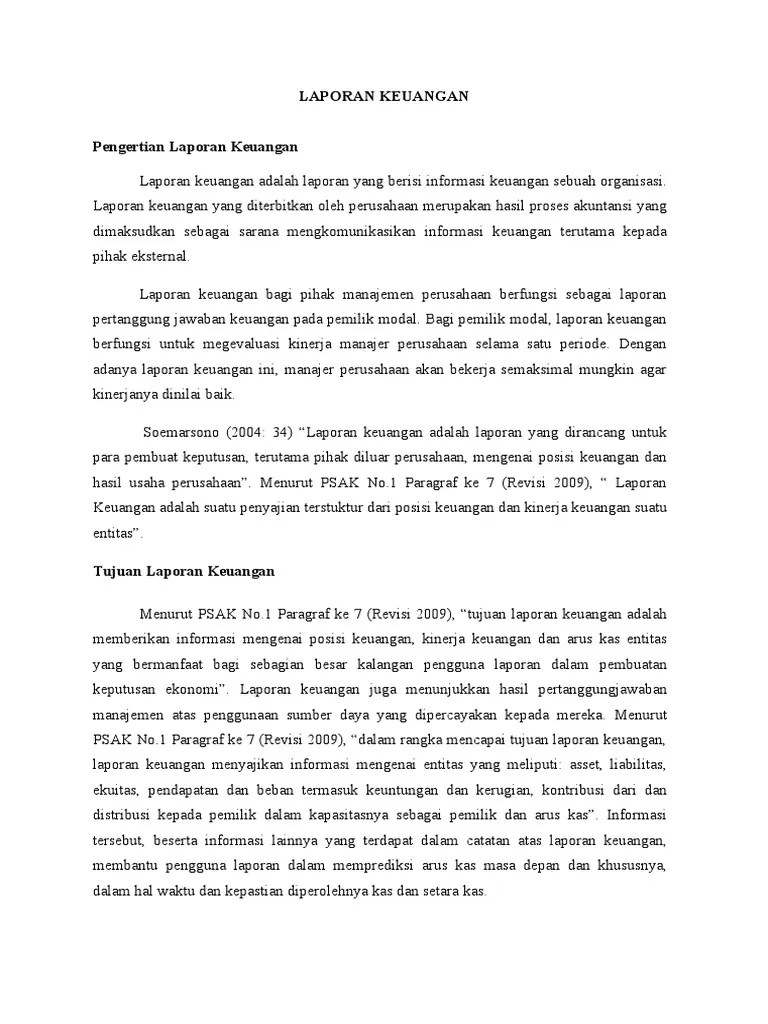 LAPORAN KEUANGAN | PDF