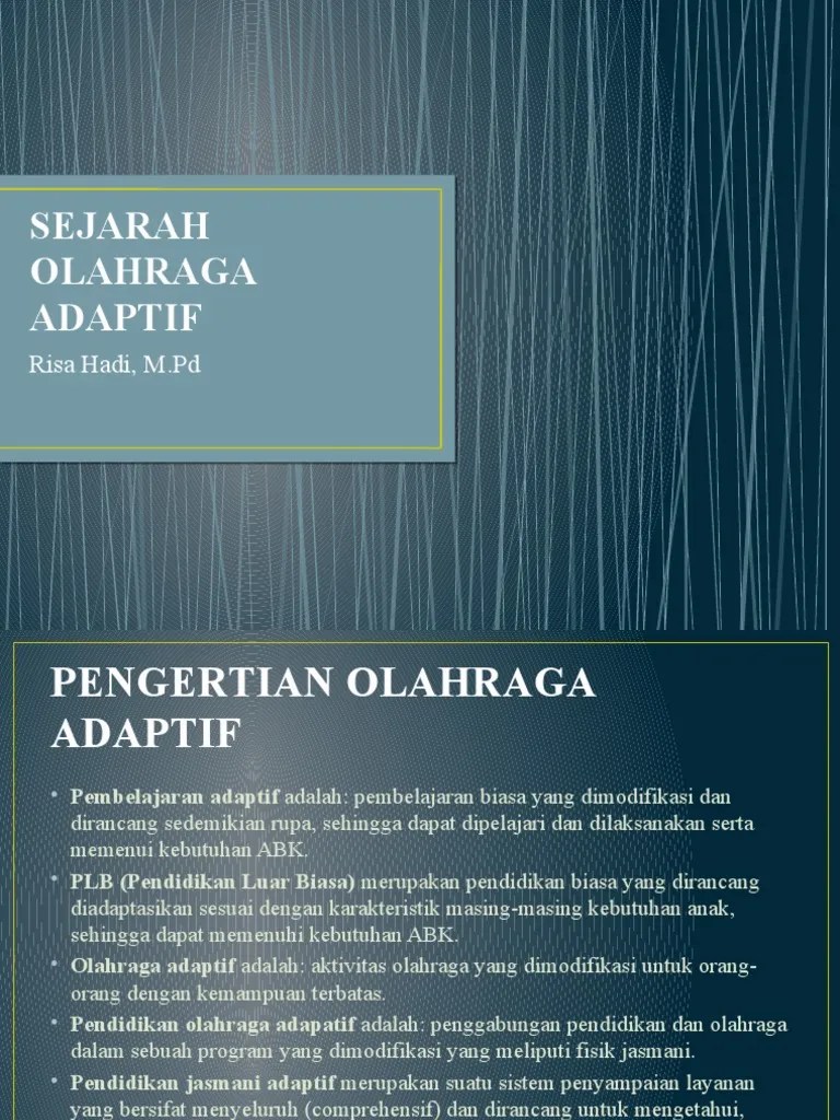 Sejarah Olahraga Adaptif | PDF
