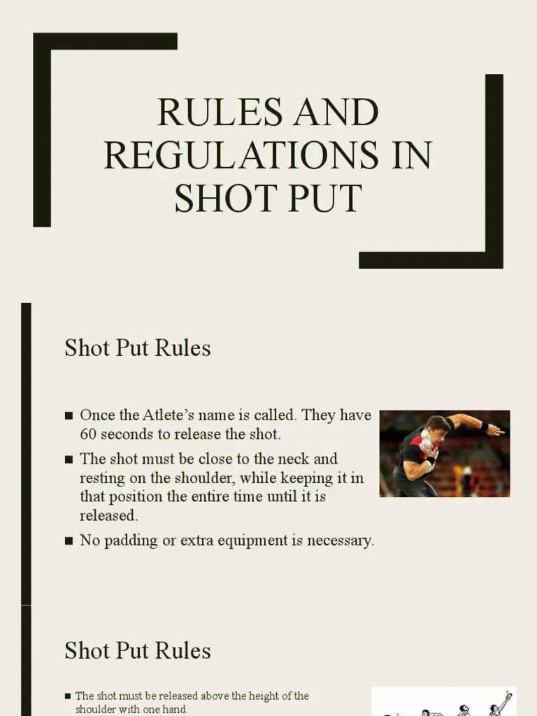 Rules in Shot Put PDF