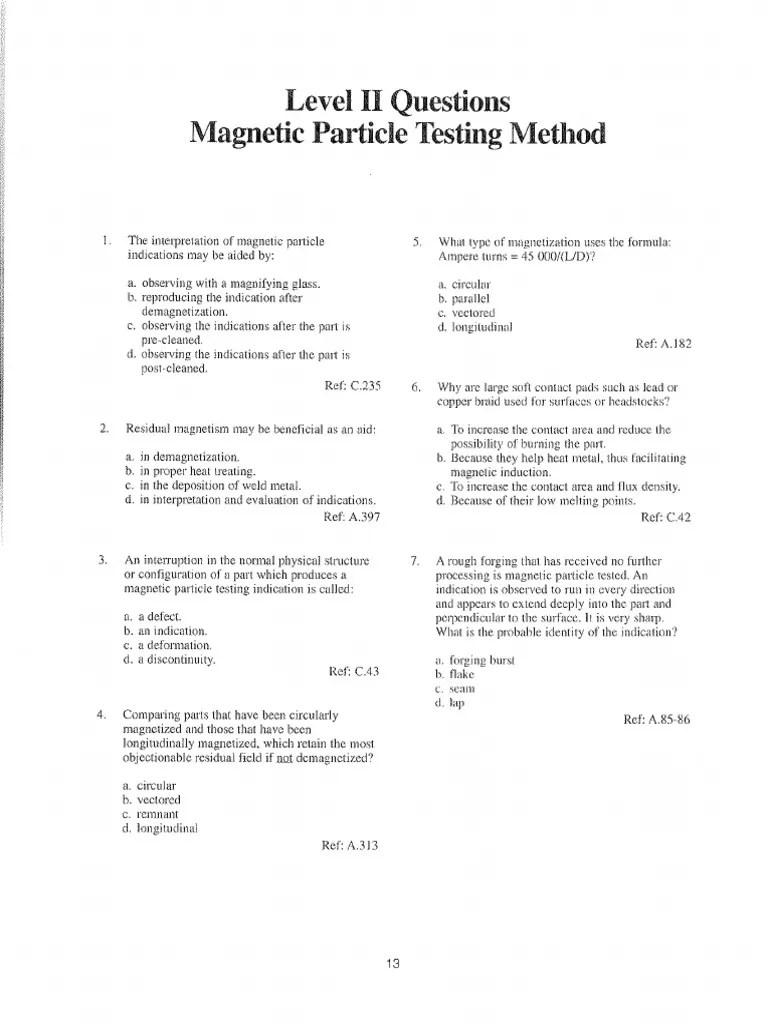 Particle Testing Q&A Level II PDF