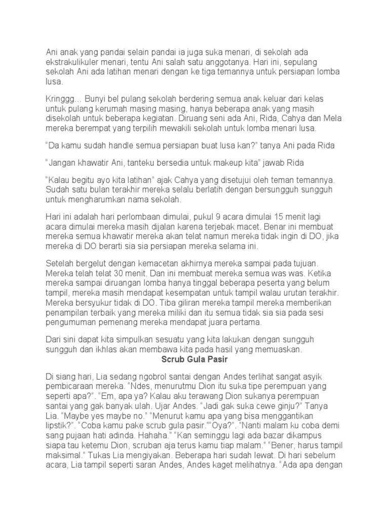 Ani anak yang pandai selain pandai ia juga suka menari 1 | PDF