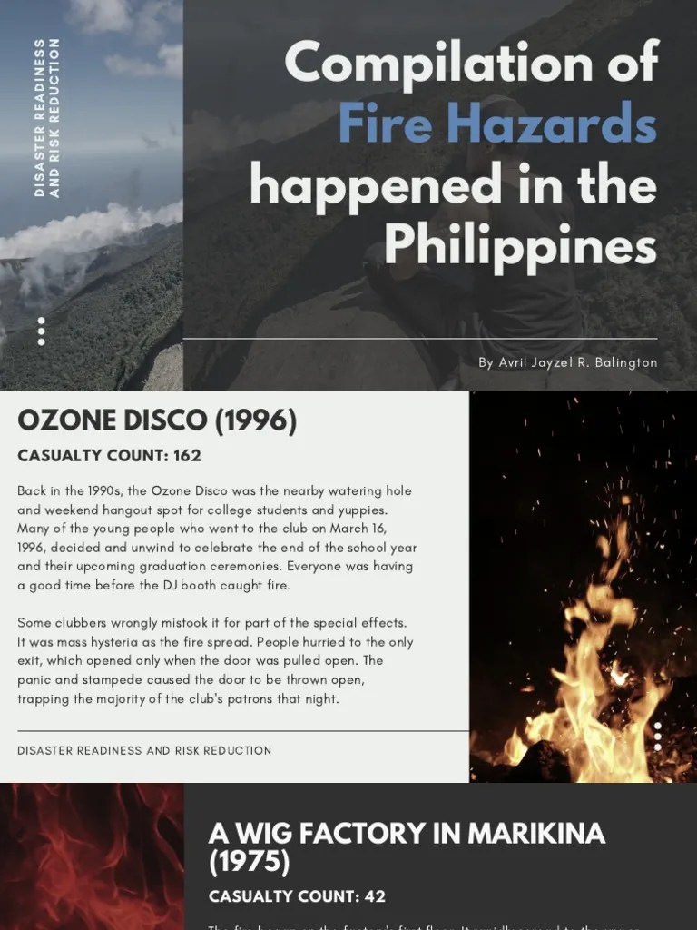 Compilation of Happened in The Philippines Fire Hazards PDF Fires