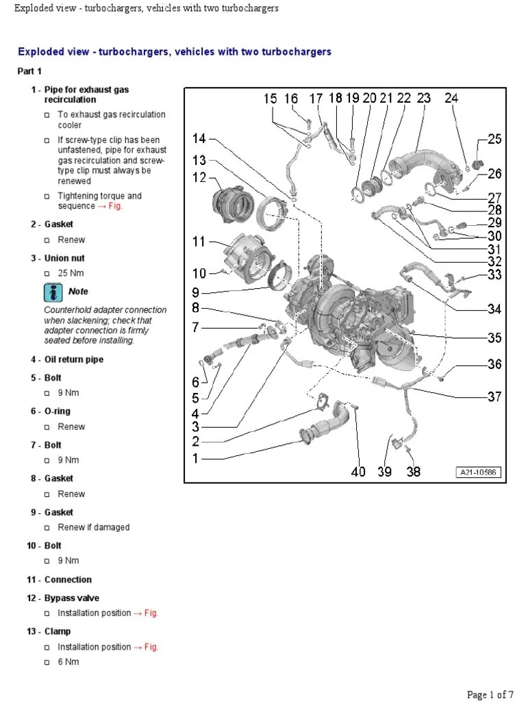 Exploded View Turbochargers, Vehicles With Two Turbochargers PDF