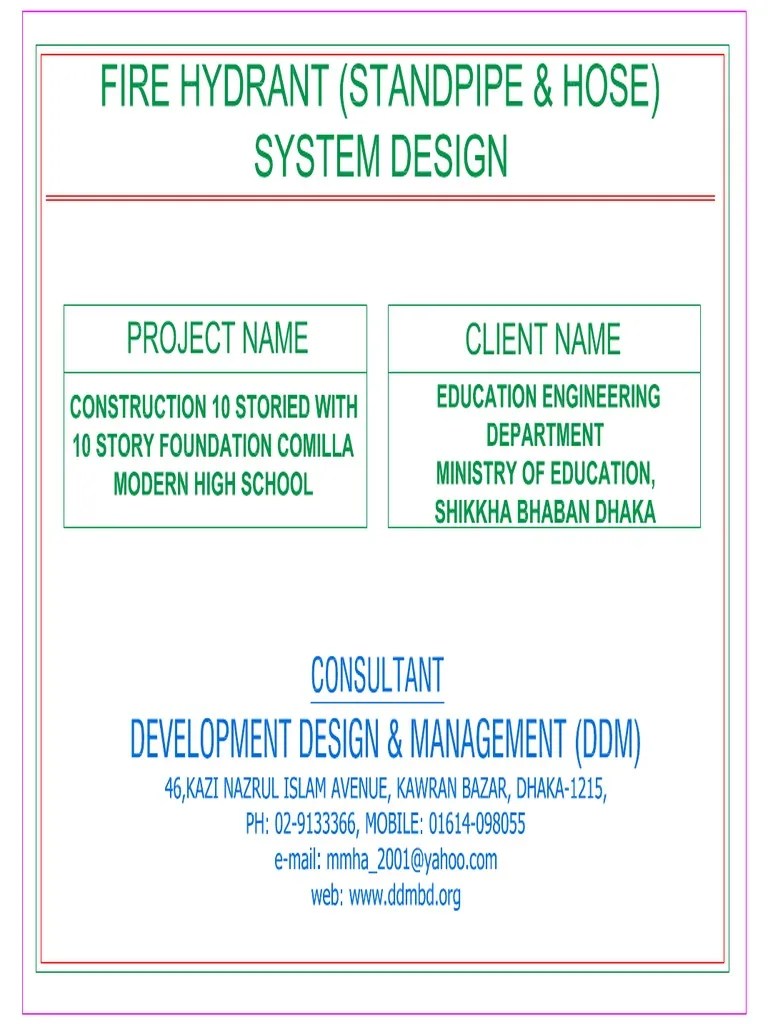 Fire Hydrant System PDF