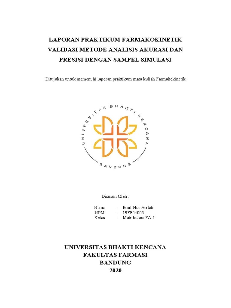 Laporan Praktikum Farmakokinetik Validas | PDF
