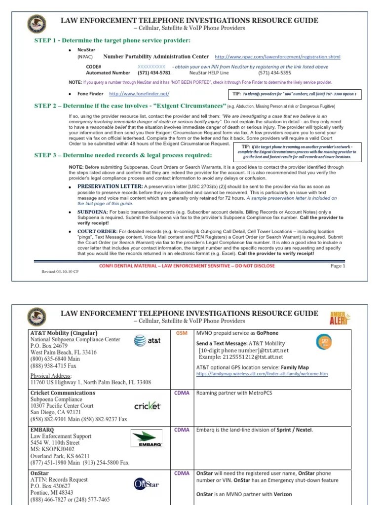 Guide To Law Enforcement Mobile Phone Investigations Sprint Corporation Mobile Phones