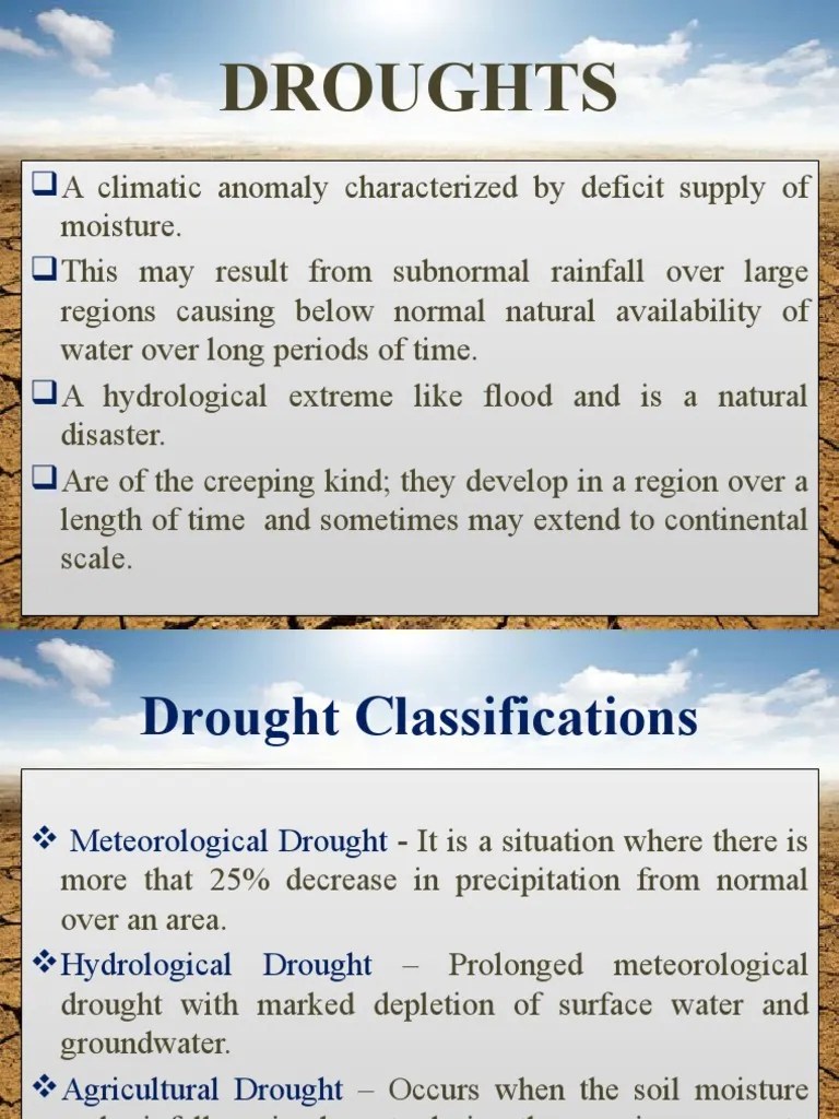 Droughts PDF Drought Hydrology