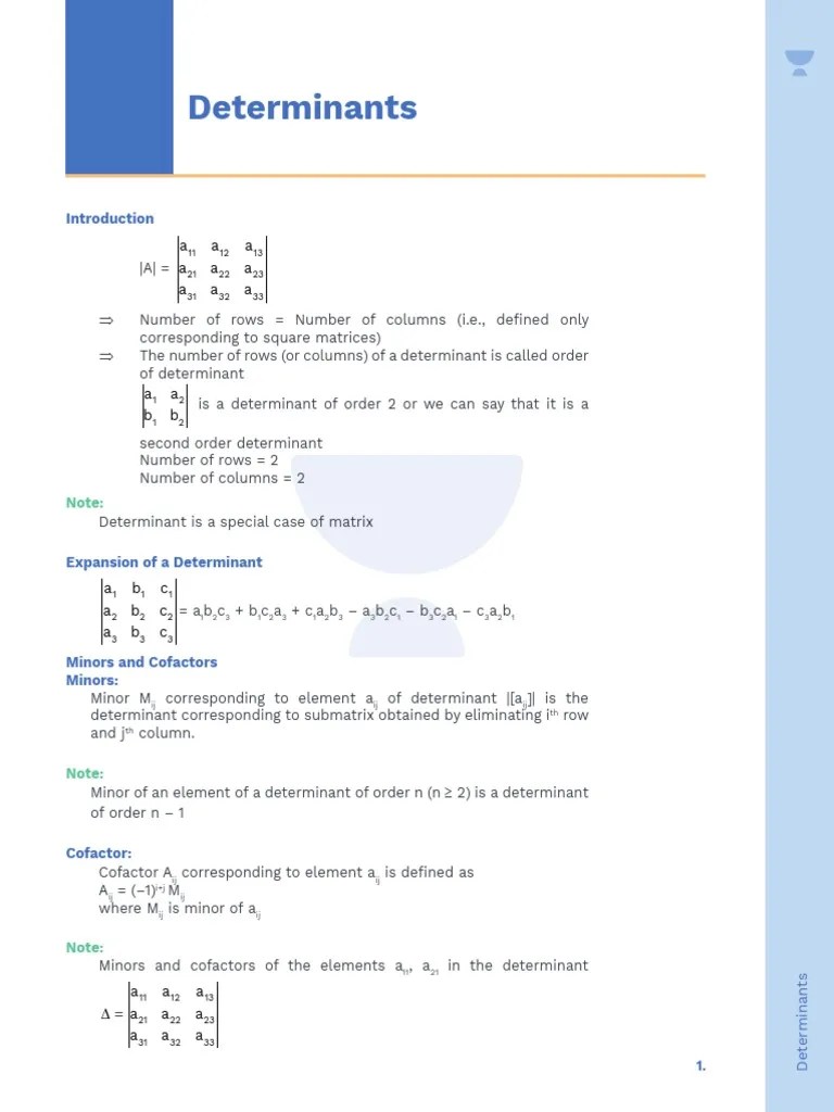 Determinants A A A A A A A A A PDF Determinant Abstract Algebra