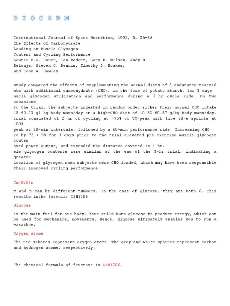 Labster Carbo PDF Carbohydrates Glucose