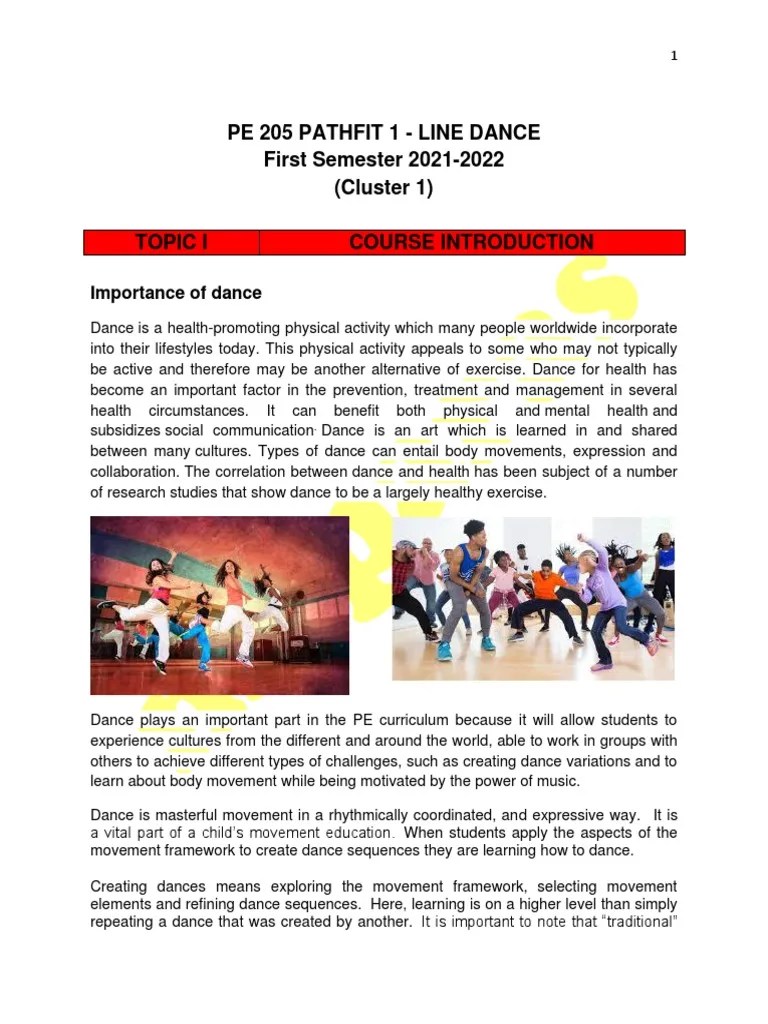 Promoting Health and Wellness Through Dance An Overview of the Importance, Benefits, and Nature