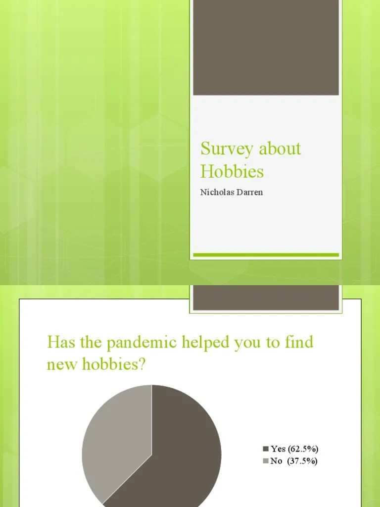 Survey About Hobbies PDF