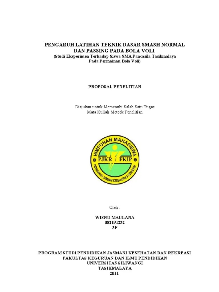 Teknik Passing Dan Smash Normal Bola Voli | Pdf