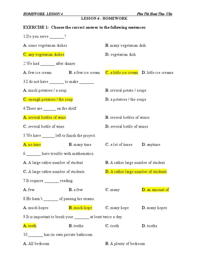 Lesson 4 Homework PDF