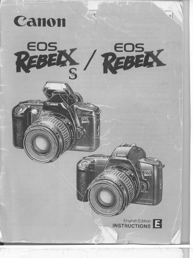Canon EOS Rebel Xs - 35mm SLR Owner's Manual | PDF | Canon Eos | Single