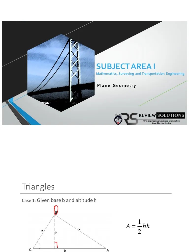 Plane Geometry - With Solution | PDF | Triangle | Circle