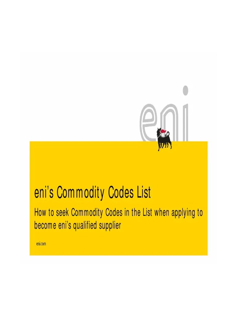 How To Seek The Commodity Codes PDF Microsoft Excel World Wide 