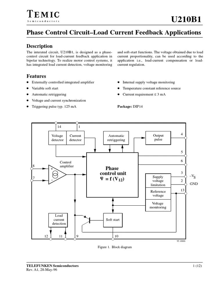 Phase Control CircuitLoad Current Feedback Applications Description