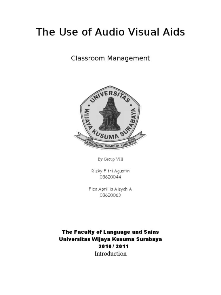 The Use of Audio Visual Aids PDF Teachers Classroom