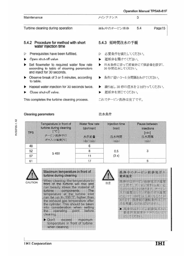 Pages From AE Turbocharger Cleaning Procedure For TPS 48 61F As Per