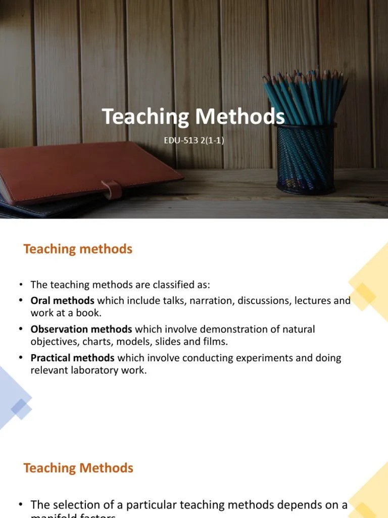 Teaching Methods PDF Teaching Method Lecture