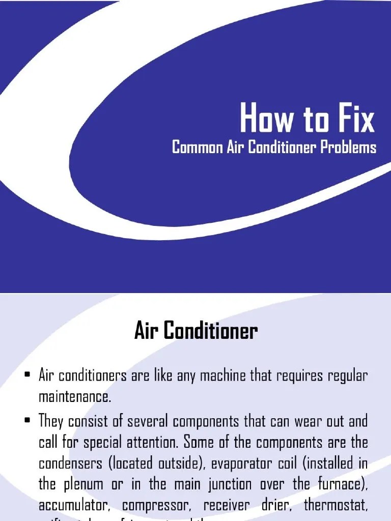 Air Conditioner Troubleshooting PDF