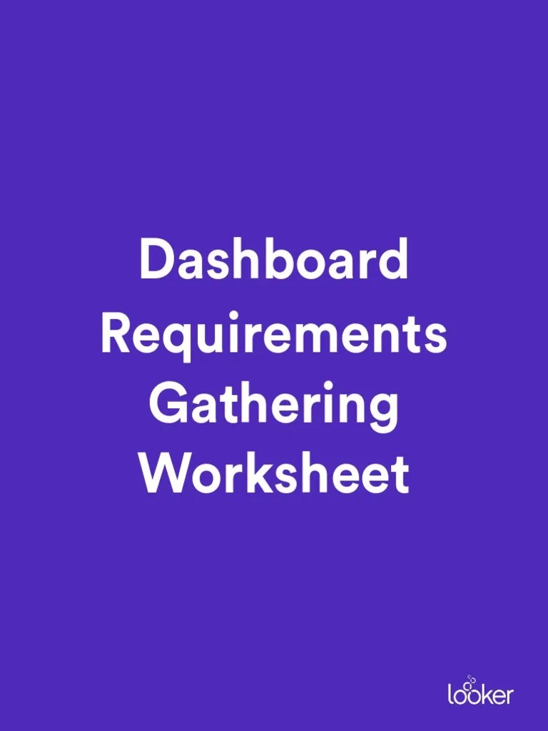 Requirements Gathering Worksheet PDF Data Information