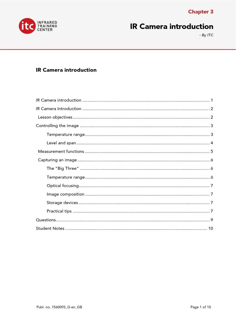 03 IR Camera Operation | PDF | Camera | Infrared