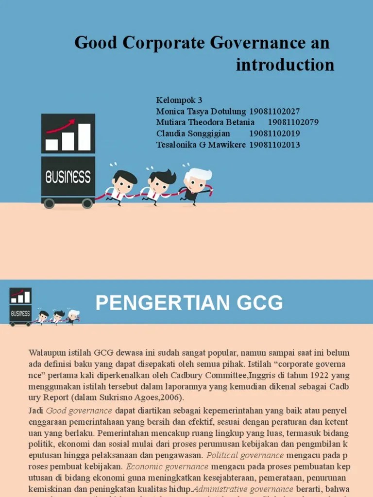 TOPIK 4 CORP. GOVERNANCE | PDF
