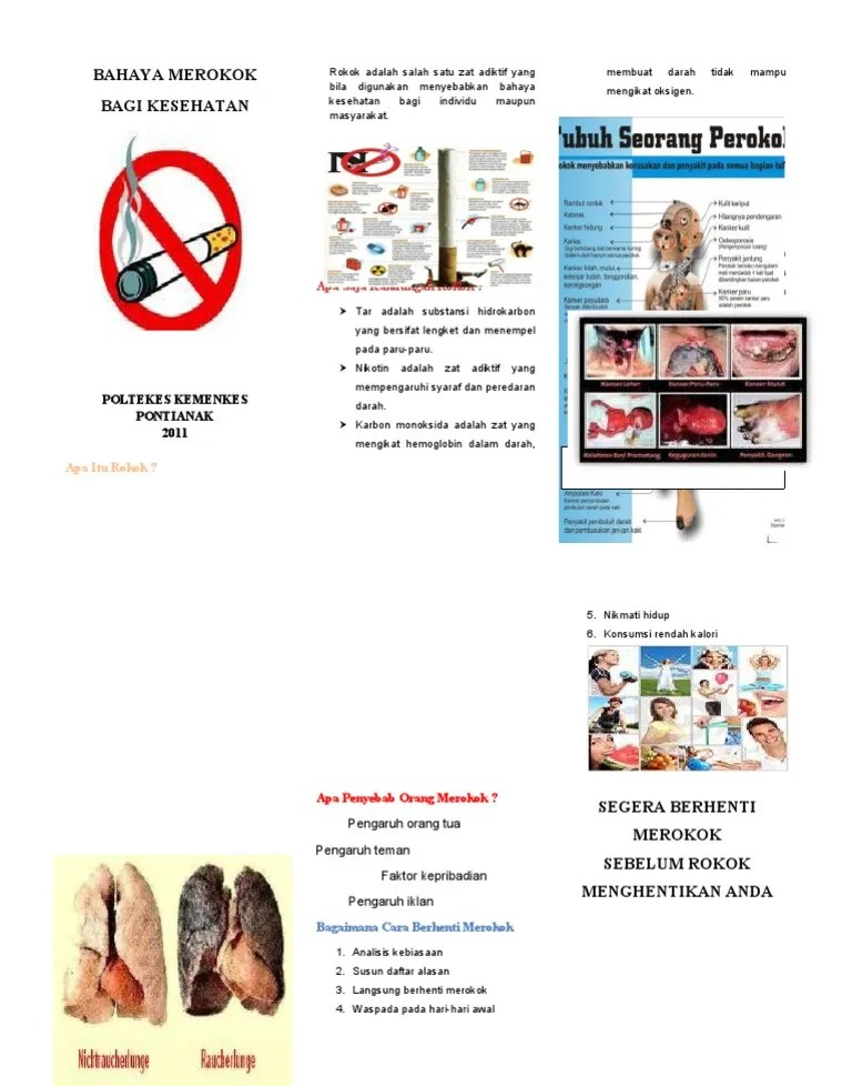 Leaflet Bahaya Merokok