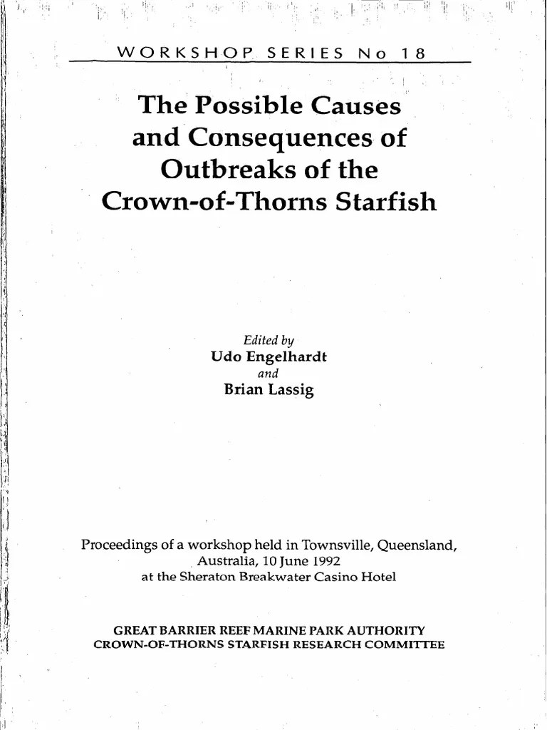 Possible Causes and Consequences of Outbreaks of COTS 1992 PDF