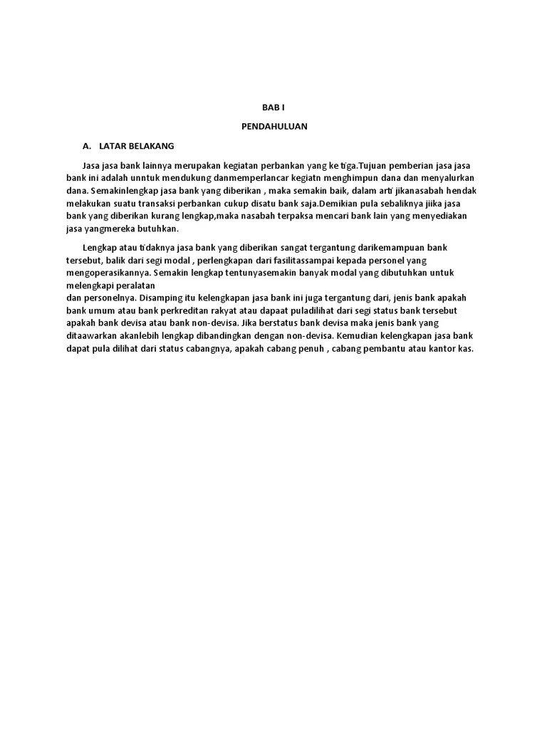 Kelompok 3 Jasa Perbankan Dan Jasa Bank Lainnya | PDF