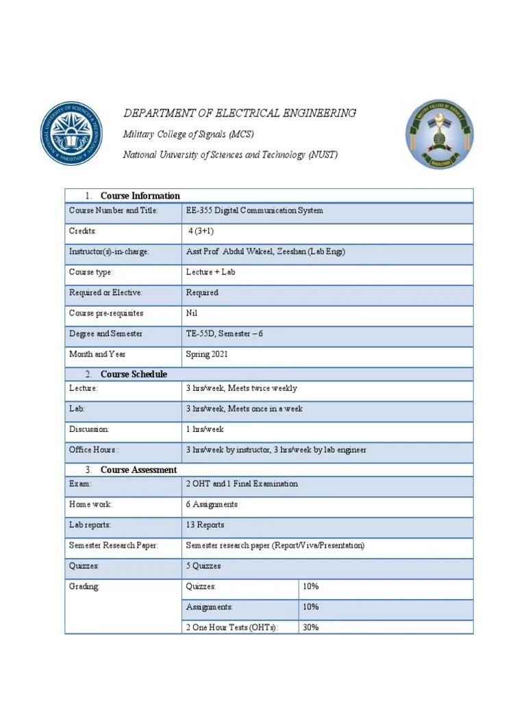 Digital Communication Systems PDF Modulation Communication