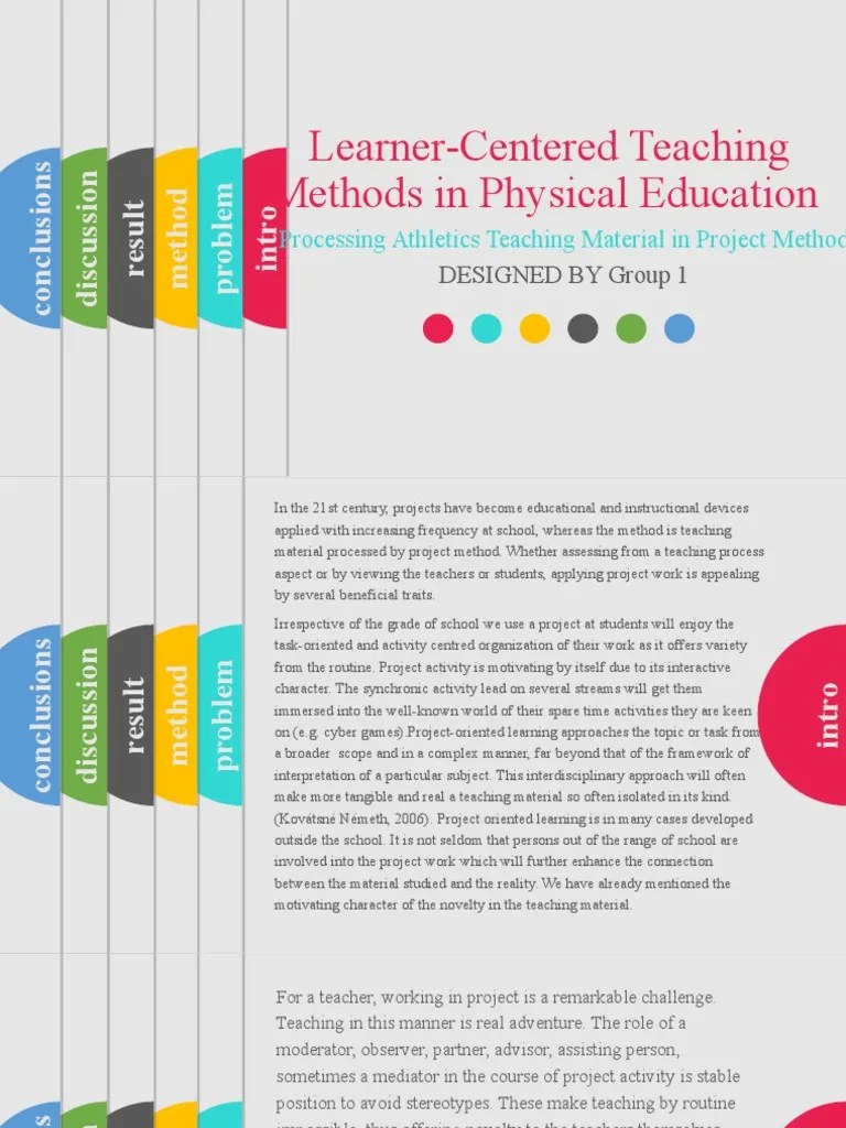LearnerCentered Teaching Methods in Physical Education PDF