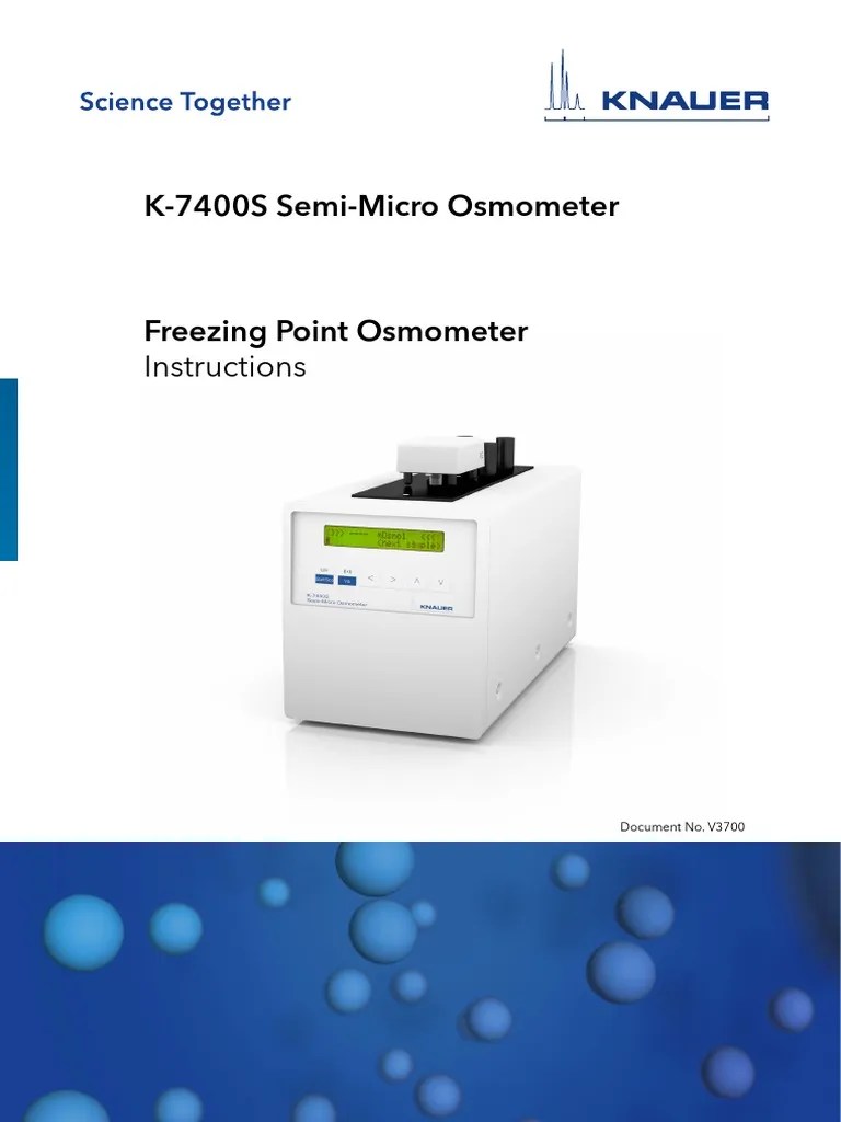 v3700 Freezing Point Osmometer k7400s en Download Free PDF