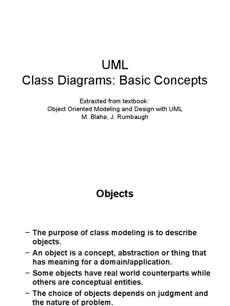 UML Class Diagrams: Basic Concepts | Download Free PDF | Class
