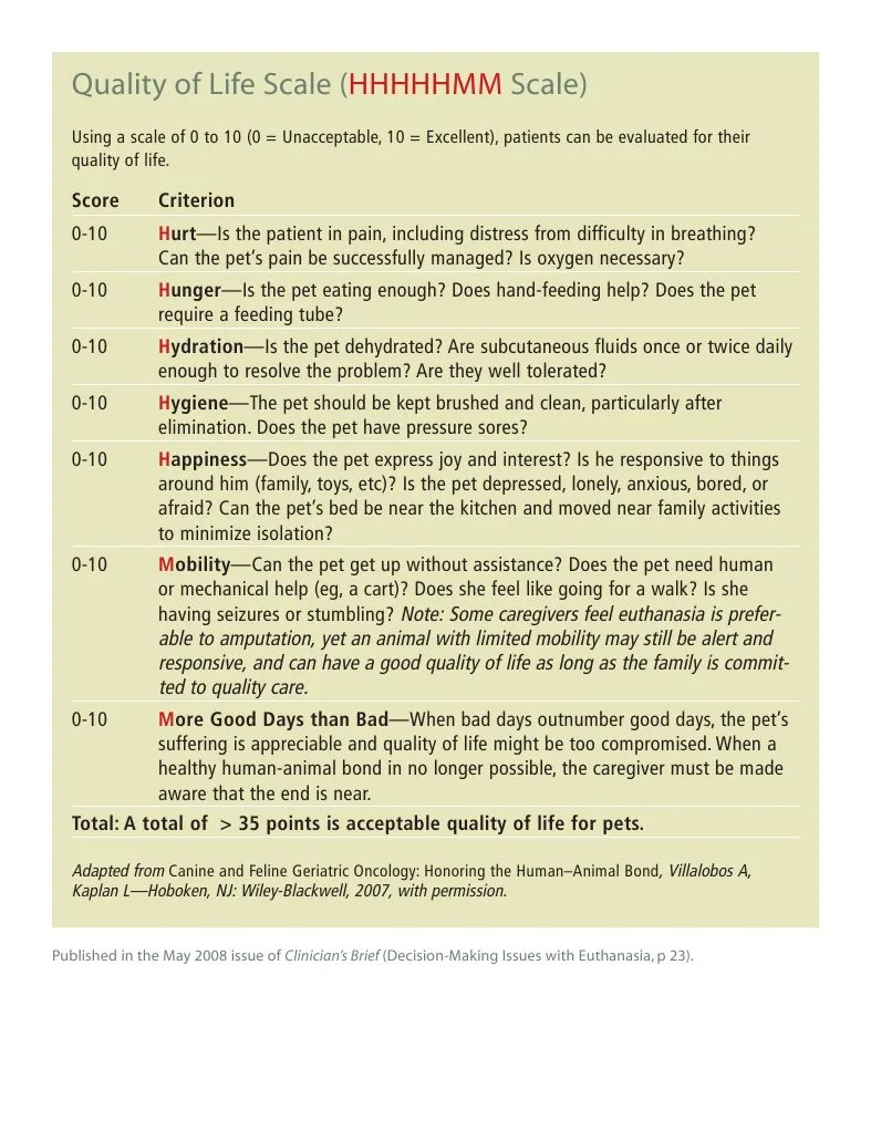 Quality of Life Scale (Scale) HHHHHMM PDF