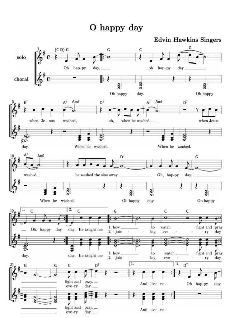 O Happy Day By Edwin Hawkins Singers