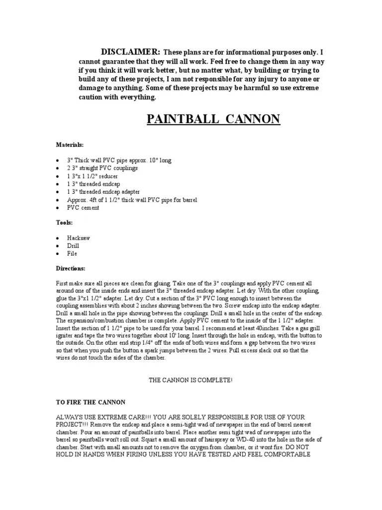 How To Make Paintball Gun PDF Trigger (Firearms) Screw