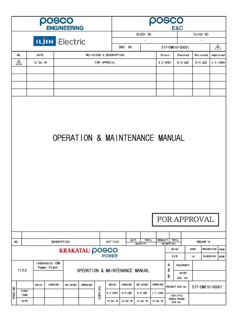 (Sea Water Pump) - Operation and Maintenance Manual | PDF | Pump | Valve
