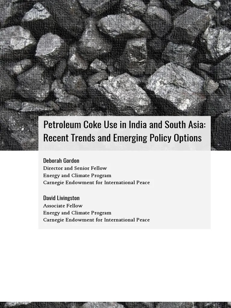 Petcoke Use IPAG PDF Petroleum Coal