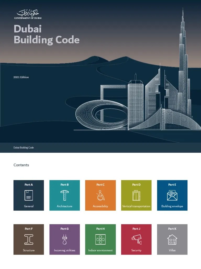 Dubai Building Code 2021 Edition PDF Building Code Economic Sectors