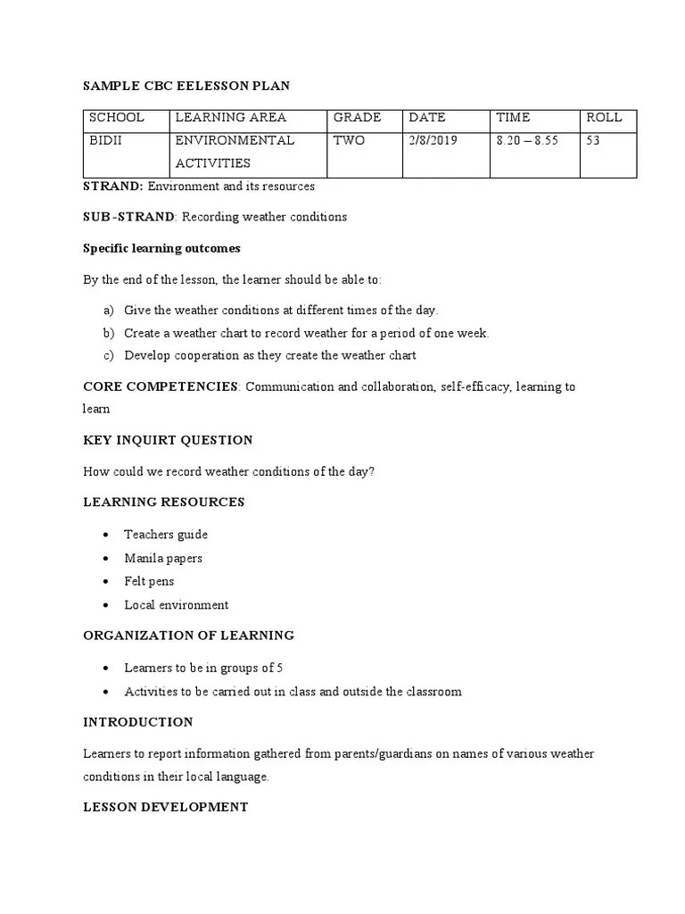 CBC Lesson Plan PDF