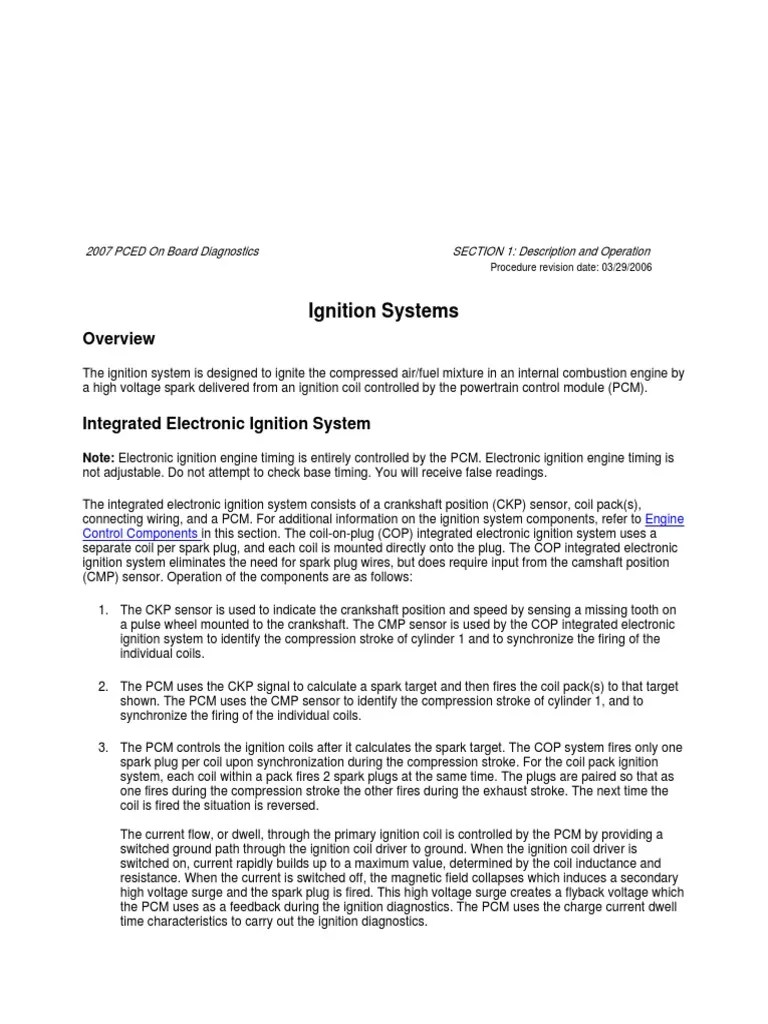 Ignition Systems PDF Ignition System Mechanical Engineering