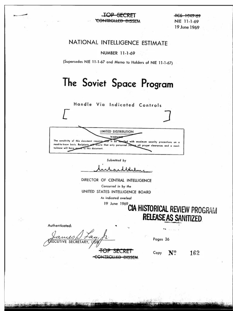 The Soviet Space Program CiaHistorical Review PDF Space