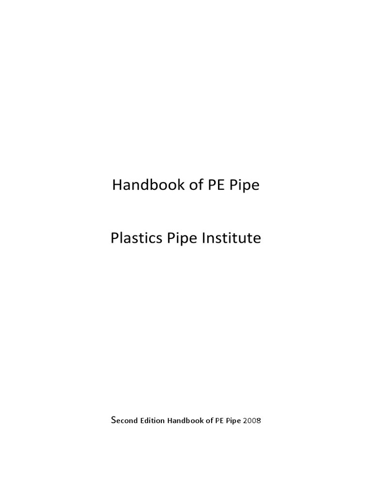 Handbook of PE Pipe PDF Pipe (Fluid Conveyance) Buckling