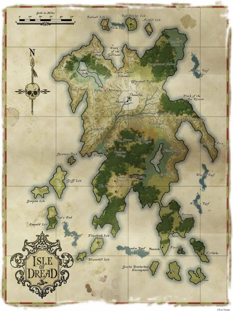 Savage Tide Isle of Dread GM Map PDF